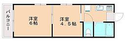 平丘台マンション 2Kの間取図画像