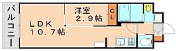 コンダクトレジデンスANO 1LDKの間取図画像