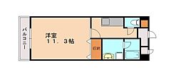 ラ・ルーナ月 1Kの間取図画像