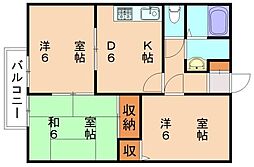 プレミールHK 3DKの間取図画像