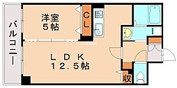 アヴァンセ陣原駅前 1LDKの間取図画像