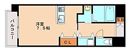 ギャラン菅原 ワンルームの間取図画像