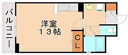 マーサハイツ3 ワンルームの間取図画像