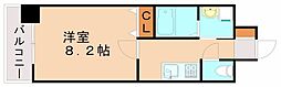 MDIプロスコルディア黒崎駅前 1Kの間取図画像