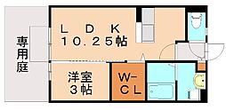 アンバーウッド 1LDKの間取図画像