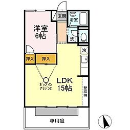 ハイツはるみつ 3DKの間取図画像