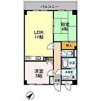 ロワイヤルT・N　I  ｜ 福岡県中間市中尾1丁目（賃貸アパート2LDK・3階・55.12㎡） その2