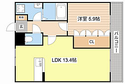 間取図画像 1LDK