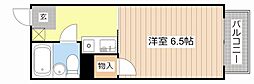秀友ハイツ 1Kの間取図画像