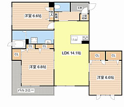 ジラソーレ 3LDKの間取図画像