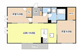 シャーメゾン ベルヴィル 2LDKの間取図画像