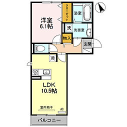 間取図画像 1LDK