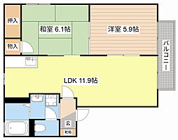 間取図画像 2LDK