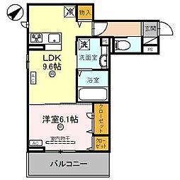 FAROUCHE 1LDKの間取図画像