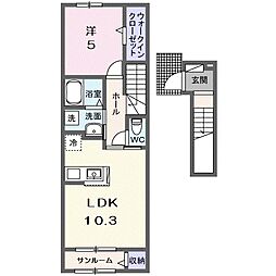 Sunny 1LDKの間取図画像