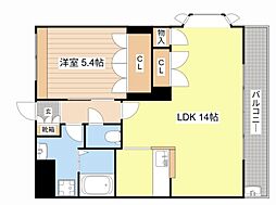 フォレストガーデン 1LDKの間取図画像
