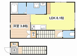 こもれびのグランショコラ 1LDKの間取図画像