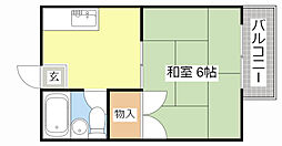 アスティックハイツ 1Kの間取図画像
