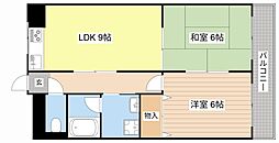 Nasu1ビル 6階2LDKの間取り