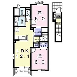 間取図画像 2LDK