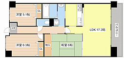 グレーシィ栗東オーブ 3LDKの間取図画像