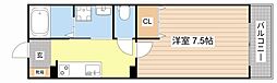 フォレナM2 1Kの間取図画像