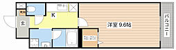 ラディエマルタ 1Kの間取図画像