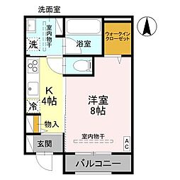 Hale Lani(ハレラニ) 1Kの間取図画像