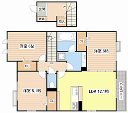 間取図画像 3LDK