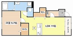 間取図画像 1LDK