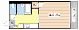 Cハイツ 1Kの間取図画像