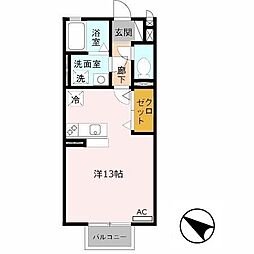 シャルマン ワンルームの間取図画像