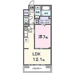 SYS大将軍 1LDKの間取図画像