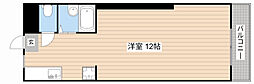 城北コーポ ワンルームの間取図画像