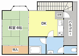 アトレOS第2ビル 1DKの間取図画像