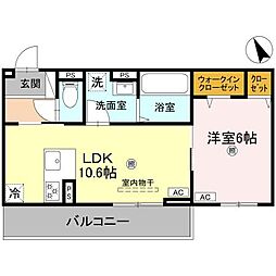 間取図画像 1LDK