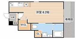 RUSH1 ワンルームの間取図画像