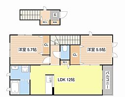 メゾン・ホーミーズ 2LDKの間取図画像