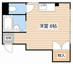 NaSu10 ワンルームの間取図画像