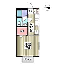 サンフォーレスト 101 ｜ 埼玉県入間郡毛呂山町岩井西2丁目（賃貸アパート1K・1階・25.36㎡） その2