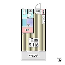 フロンティアIＣ棟 107 ｜ 千葉県船橋市習志野台2丁目（賃貸アパート1R・1階・23.18㎡） その2