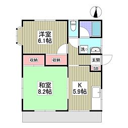 🉐敷金礼金0円！🉐外岡ハイツB