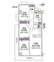 ハイマートあびこ 3LDKの間取図画像