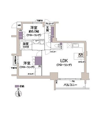 間取り イーグルコート京都六角雅心庵 6階/-