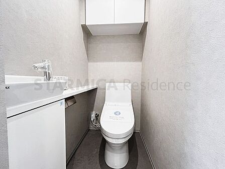 内手洗いのあるトイレは床などを汚すことも少なく掃除も楽ちん