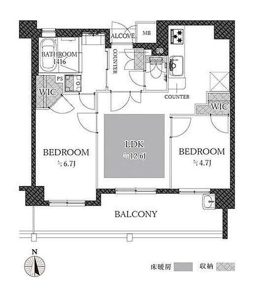 間取りを拡大表示