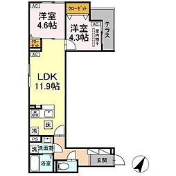 間取図画像 2LDK
