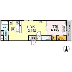 間取図画像 1LDK