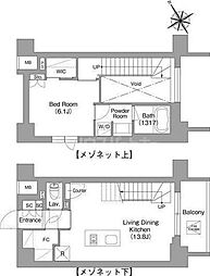 台東区蔵前4丁目マンション 1LDKの間取図画像
