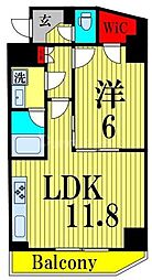 台東区千束4丁目マンション 1LDKの間取図画像